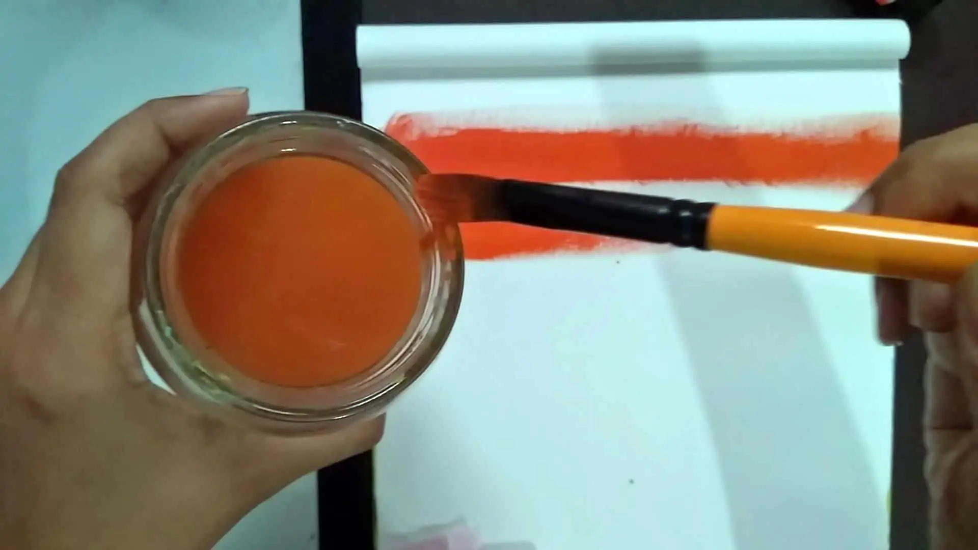 Do you have to wet the brush before acrylic painting?