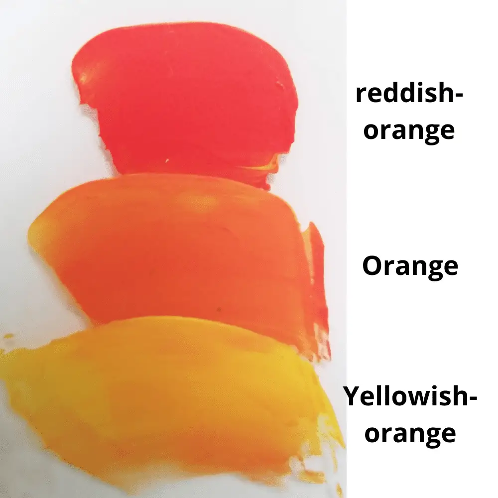 How to make orange with paint? Mixing shades, tints, hues